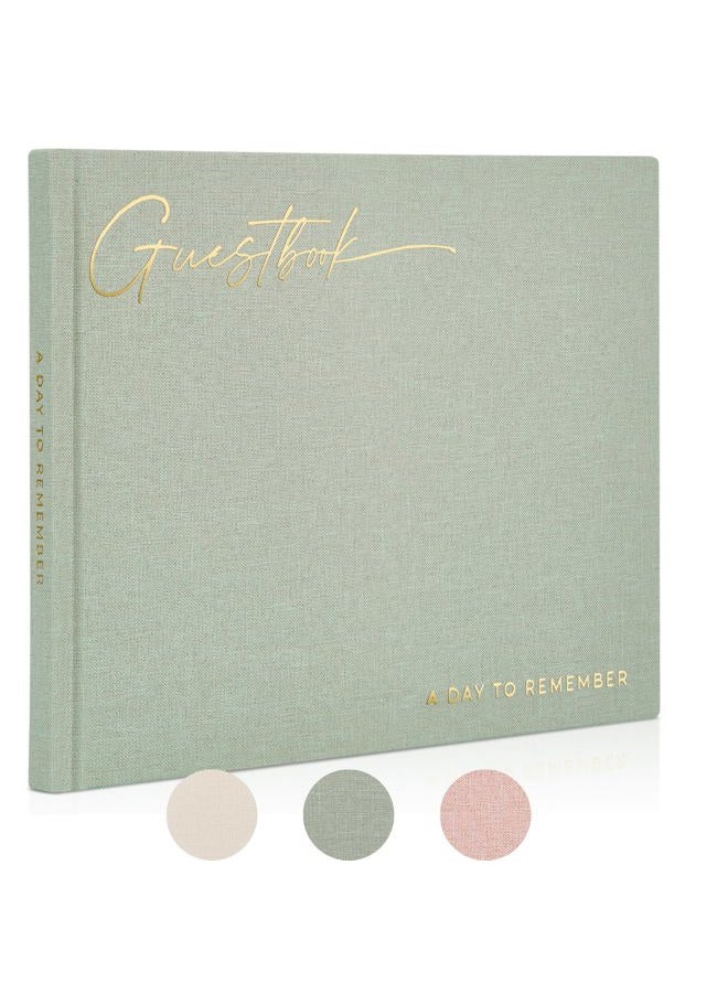 ZICOTO Beautiful Wedding Guest Book for Your Wedding Reception - Simply Elegant Guestbook to Sign in and Add Polaroid Photos - The Perfect Wedding Or Baby Shower Guest Book for The Special Day - Image 1